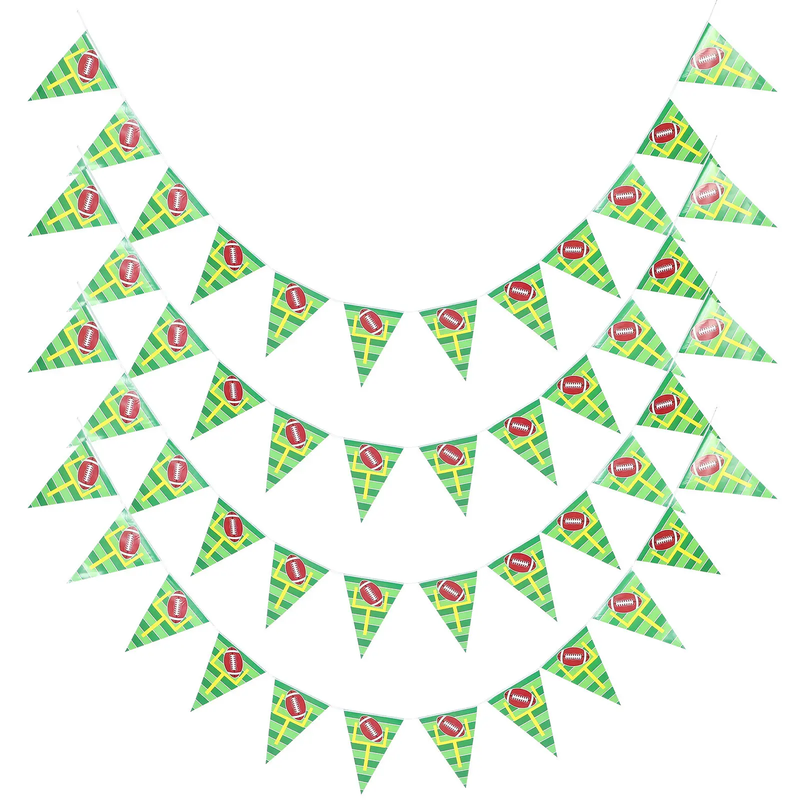 4Sets Football Themed Pennant Banner Triangular Garland for Birthday Parties Game Day Sports Events Indoor Outdoor Photo
4Sets Football Themed Pennant Banner Triangular Garland for Birthday Parties Game Day Sports Events Indoor Outdoor Photo
