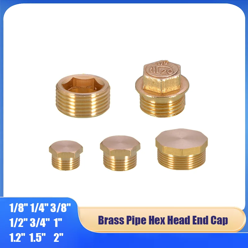 1/8"1/4"3/8"1/2"'-2" Brass Universal Faucet Adapter Male/Female Thread Brass Pipe Hex Head End Cap Plug Fitting Quick Connector
1/8"1/4"3/8"1/2"'-2" Brass Universal Faucet Adapter Male/Female Thread Brass Pipe Hex Head End Cap Plug Fitting Quick Connector