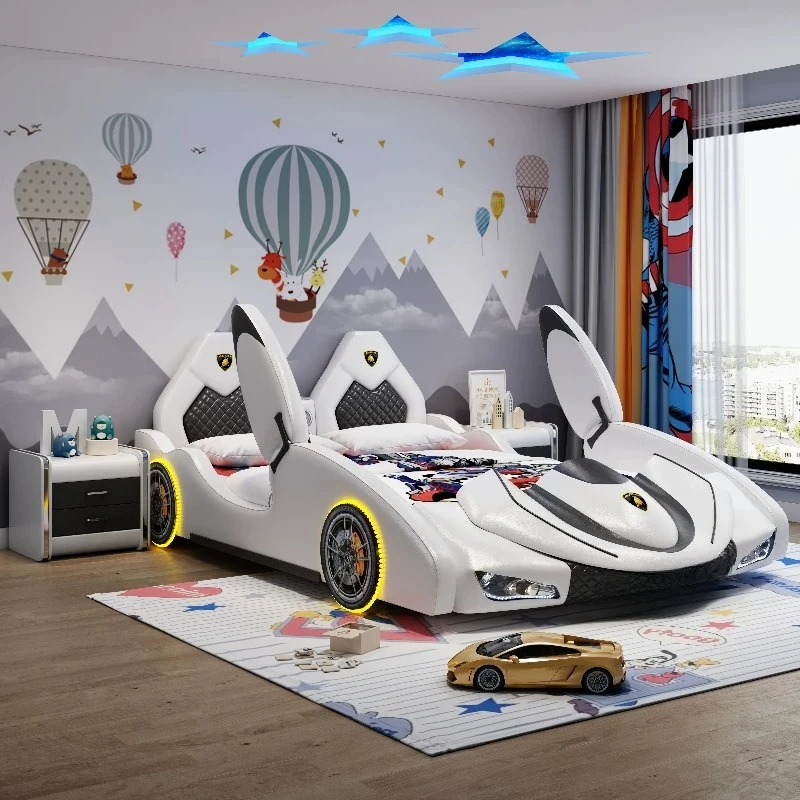 New children's bed, boys' car bed, creative multi-functional boys' sports car
New children's bed, boys' car bed, creative multi-functional boys' sports car