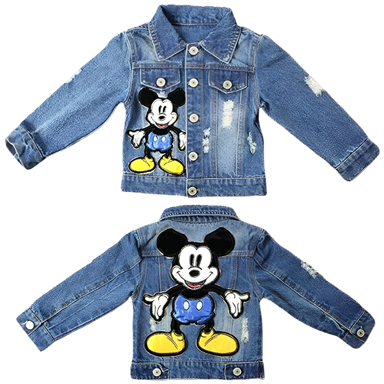 Mickey Mouse Kids Denim Jacket 2025 Autumn Baby Boy Girl Cartoon Embroidery Single Breasted Jean Coat Children Clothes Outerwear
Mickey Mouse Kids Denim Jacket 2025 Autumn Baby Boy Girl Cartoon Embroidery Single Breasted Jean Coat Children Clothes Outerwear