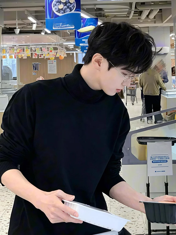 Мужской теплый вязаный свитер с высоким воротником и флисовой подкладкой, приталенный, в американском стиле, зимний, с длинными рукавами
Мужской теплый вязаный свитер с высоким воротником и флисовой подкладкой, приталенный, в американском стиле, зимний, с длинными рукавами