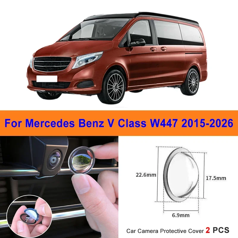 360 Reverse Image Car Camera Cover Anti-Scratch PC Lens Protector Stickers For Mercedes Benz V Class W447 2015-2026 2Pcs
360 Reverse Image Car Camera Cover Anti-Scratch PC Lens Protector Stickers For Mercedes Benz V Class W447 2015-2026 2Pcs