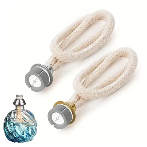 2PC Durable Replacement Oil Lamp Wick DIY Catalytic Fragrance Aromatherapy Accessories Diffuserp Parfum Glass Bottle Burner Fuse
