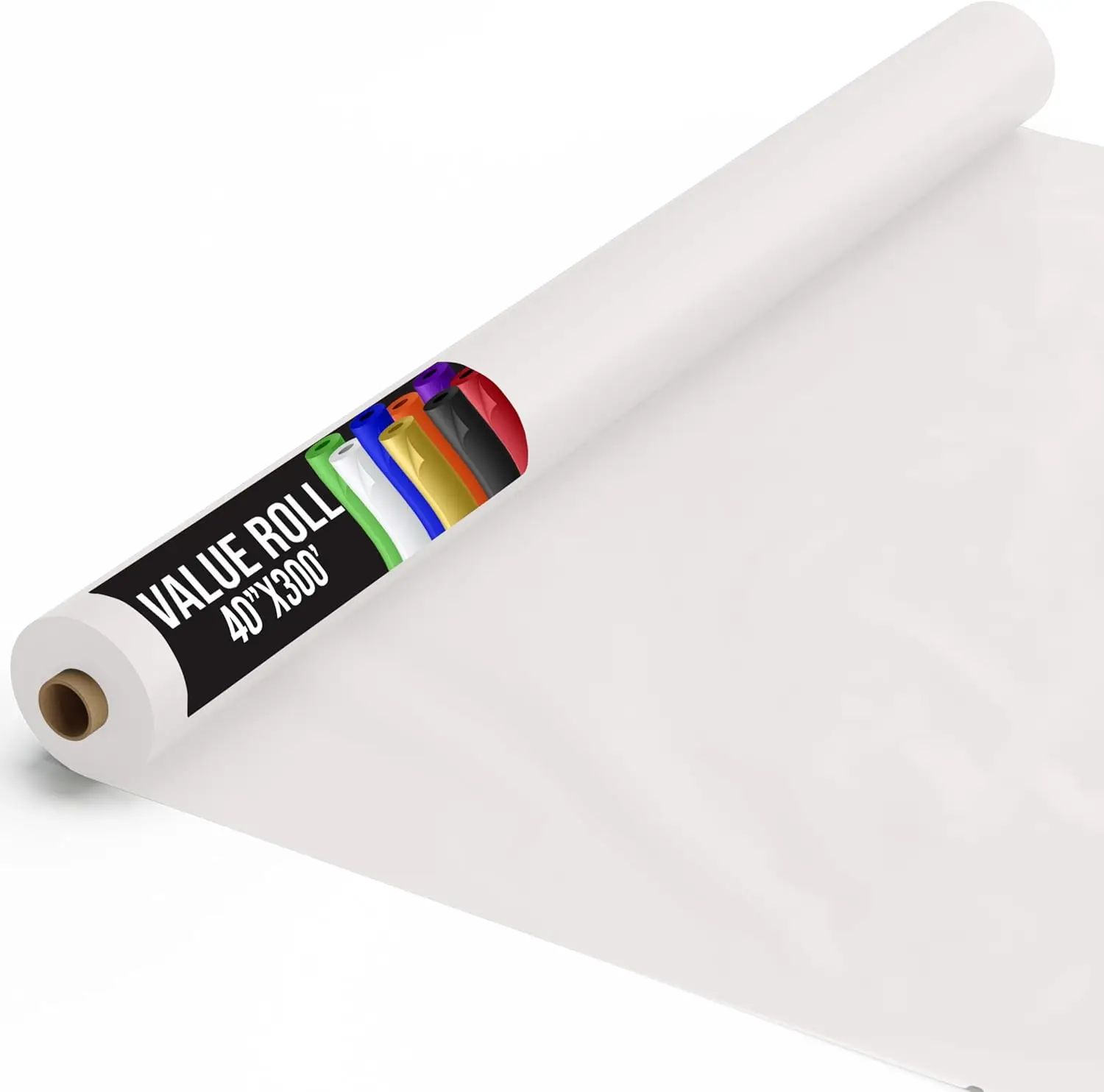 Basic White Plastic Table Cover Roll 40" X 300' Table Cloth Plastic Cover Roll - Economy Value Banquet Rolls - Disposabl
Basic White Plastic Table Cover Roll 40" X 300' Table Cloth Plastic Cover Roll - Economy Value Banquet Rolls - Disposabl