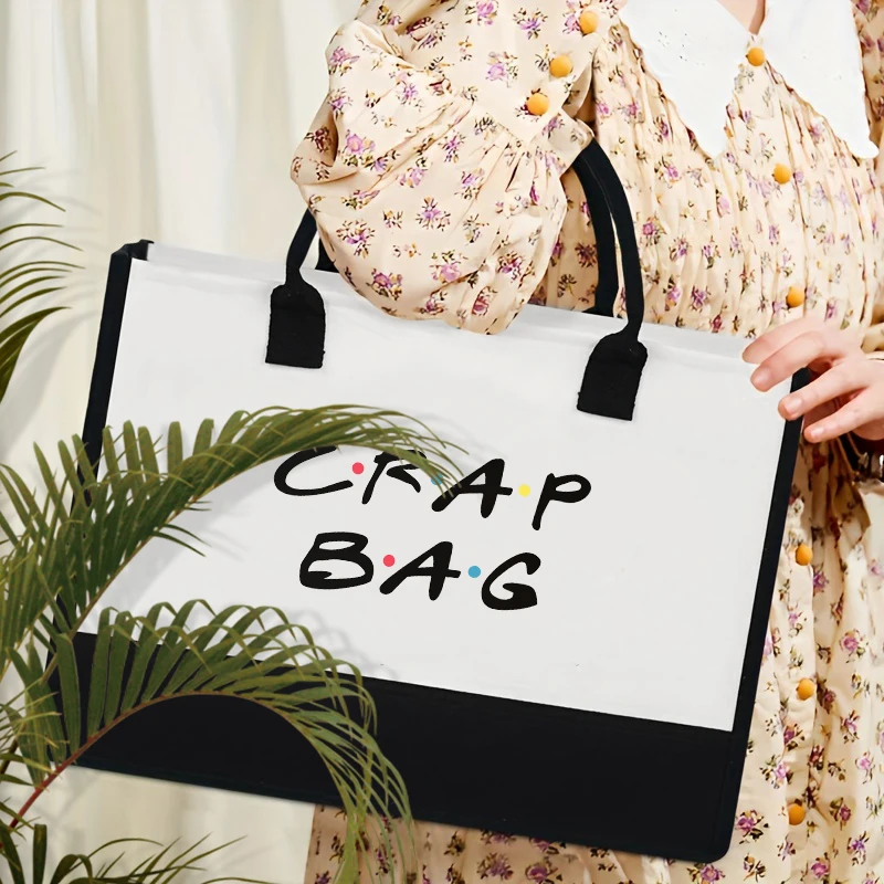 CRAP BAG Tote Bag Organizer Large Capacity Travel Storage Shoulder Bags Eco-friendly Shopping Bag Lunch Box Gift for BFF Sister
CRAP BAG Tote Bag Organizer Large Capacity Travel Storage Shoulder Bags Eco-friendly Shopping Bag Lunch Box Gift for BFF Sister