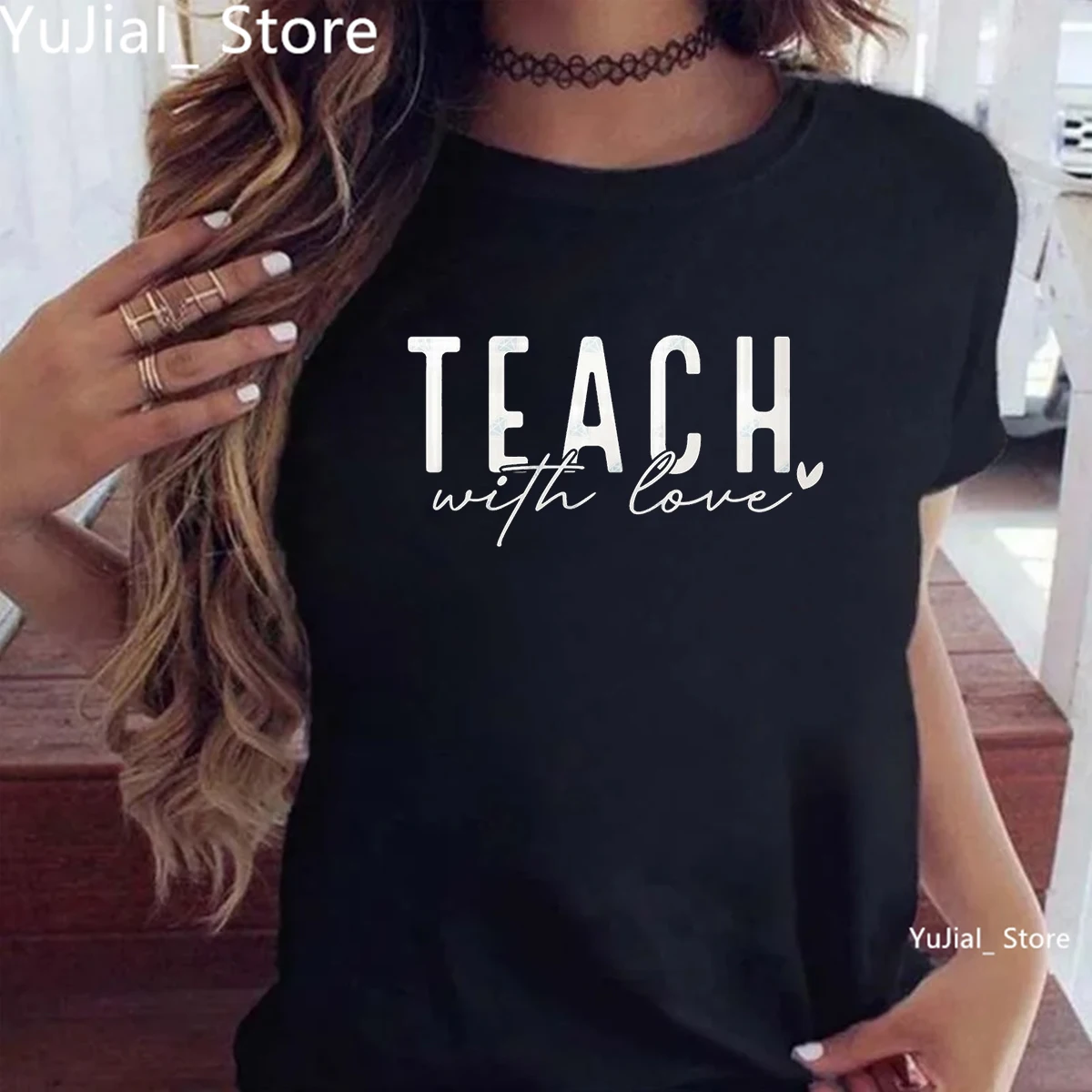 Teach With Love Teacher Spirit Printed T-Shirt Women Summer Short Sleeve T-Shirt Femme White/Black/Pink Tshirt Female Tops
Teach With Love Teacher Spirit Printed T-Shirt Women Summer Short Sleeve T-Shirt Femme White/Black/Pink Tshirt Female Tops