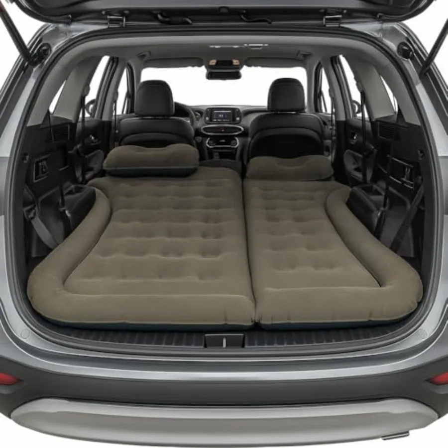 Outdoors Inflatable Mattress - Car Air Mattress for SUV or Tent with Aux Outlet Pump and 2 Inflatable Pillows - Car Camping Gea
Outdoors Inflatable Mattress - Car Air Mattress for SUV or Tent with Aux Outlet Pump and 2 Inflatable Pillows - Car Camping Gea