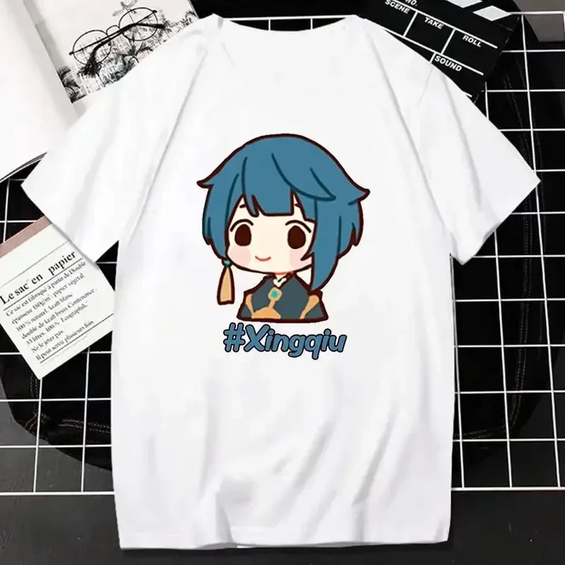 Футболка Genshin Impact, женская одежда, популярная игра, футболка с короткими рукавами и мультяшным принтом, модная Harajuku 2025, летняя одежда унисекс, топ
Футболка Genshin Impact, женская одежда, популярная игра, футболка с короткими рукавами и мультяшным принтом, модная Harajuku 2025, летняя одежда унисекс, топ