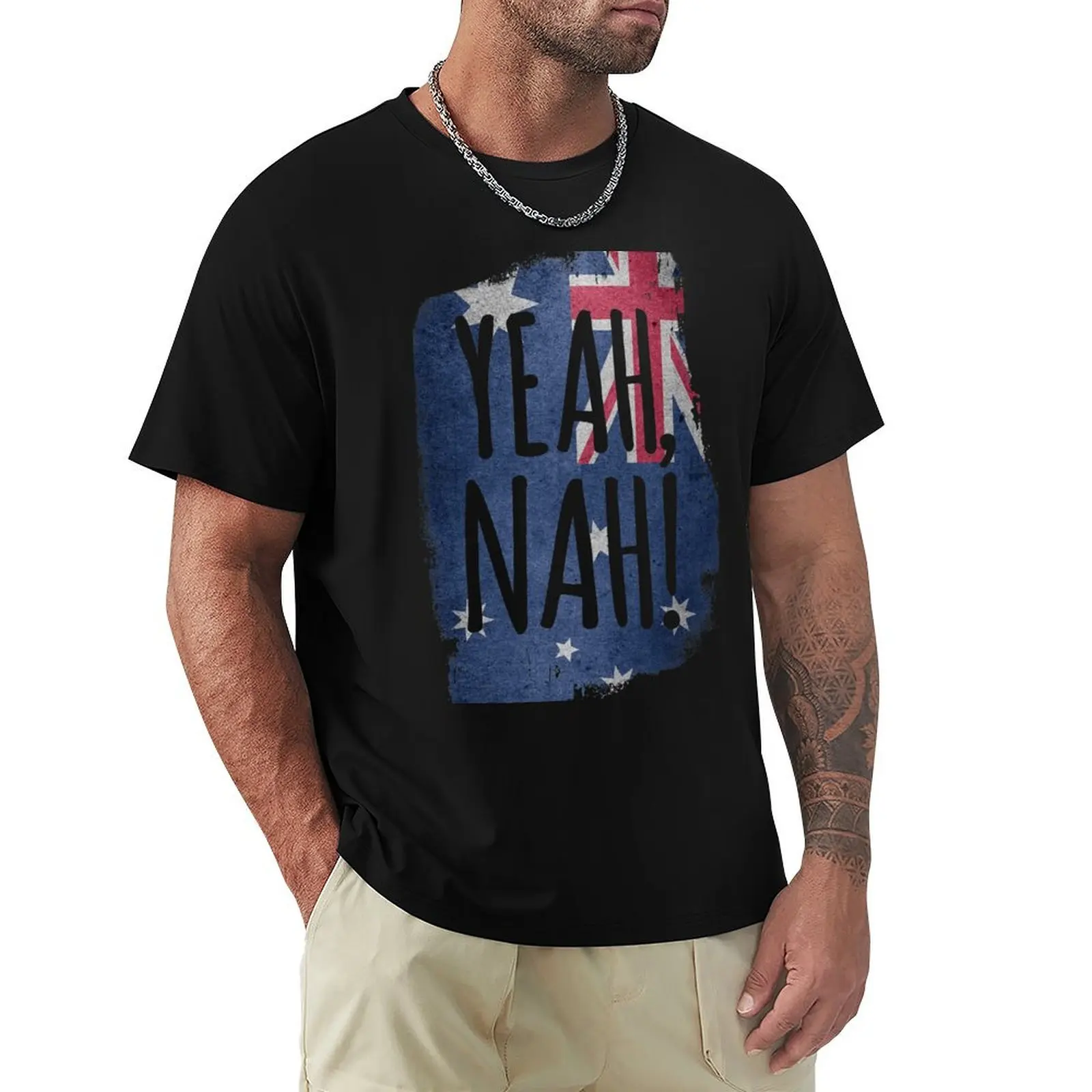 Yeah, nah! - Australian Flag Aussie Slang T-Shirt Clothing cotton graphic tees mens fashion
Yeah, nah! - Australian Flag Aussie Slang T-Shirt Clothing cotton graphic tees mens fashion