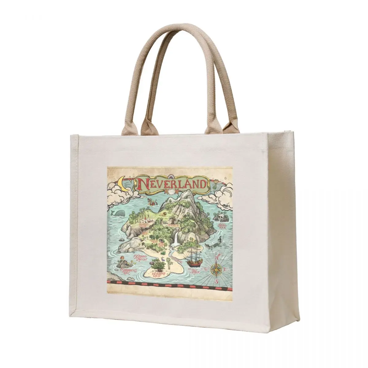 Neverland Map Tote Bag Shopper handbag shopping bags foldable Canvas stote bag large tote bag
Neverland Map Tote Bag Shopper handbag shopping bags foldable Canvas stote bag large tote bag