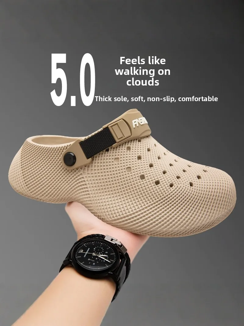 Men's Summer 2026 Hole Shoe Trend 3D Printed Thick Bottom Casual Sports Half Slip-On Slippers Breathable EVA Comfortable Slip-On
Men's Summer 2026 Hole Shoe Trend 3D Printed Thick Bottom Casual Sports Half Slip-On Slippers Breathable EVA Comfortable Slip-On