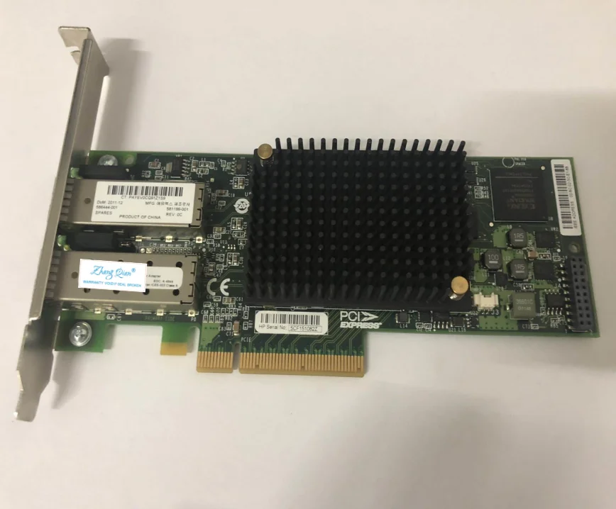 For NC550SFP 10GB Dual Port Ethernet Adapter 581201-B21 586444-001 581199-001 OCE10102 P004096 Network Cards
For NC550SFP 10GB Dual Port Ethernet Adapter 581201-B21 586444-001 581199-001 OCE10102 P004096 Network Cards