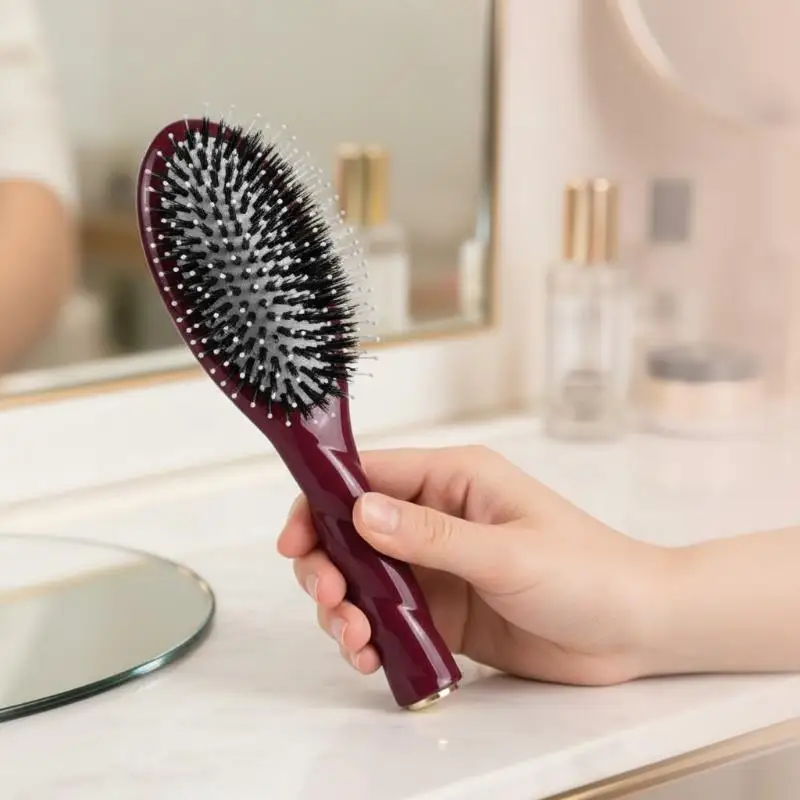 Boar Bristle Fried Dough Twists Comb Anti-static Scalp Massage Hair Brush for Daily Hair Grooming Styling 1Pcs
Boar Bristle Fried Dough Twists Comb Anti-static Scalp Massage Hair Brush for Daily Hair Grooming Styling 1Pcs