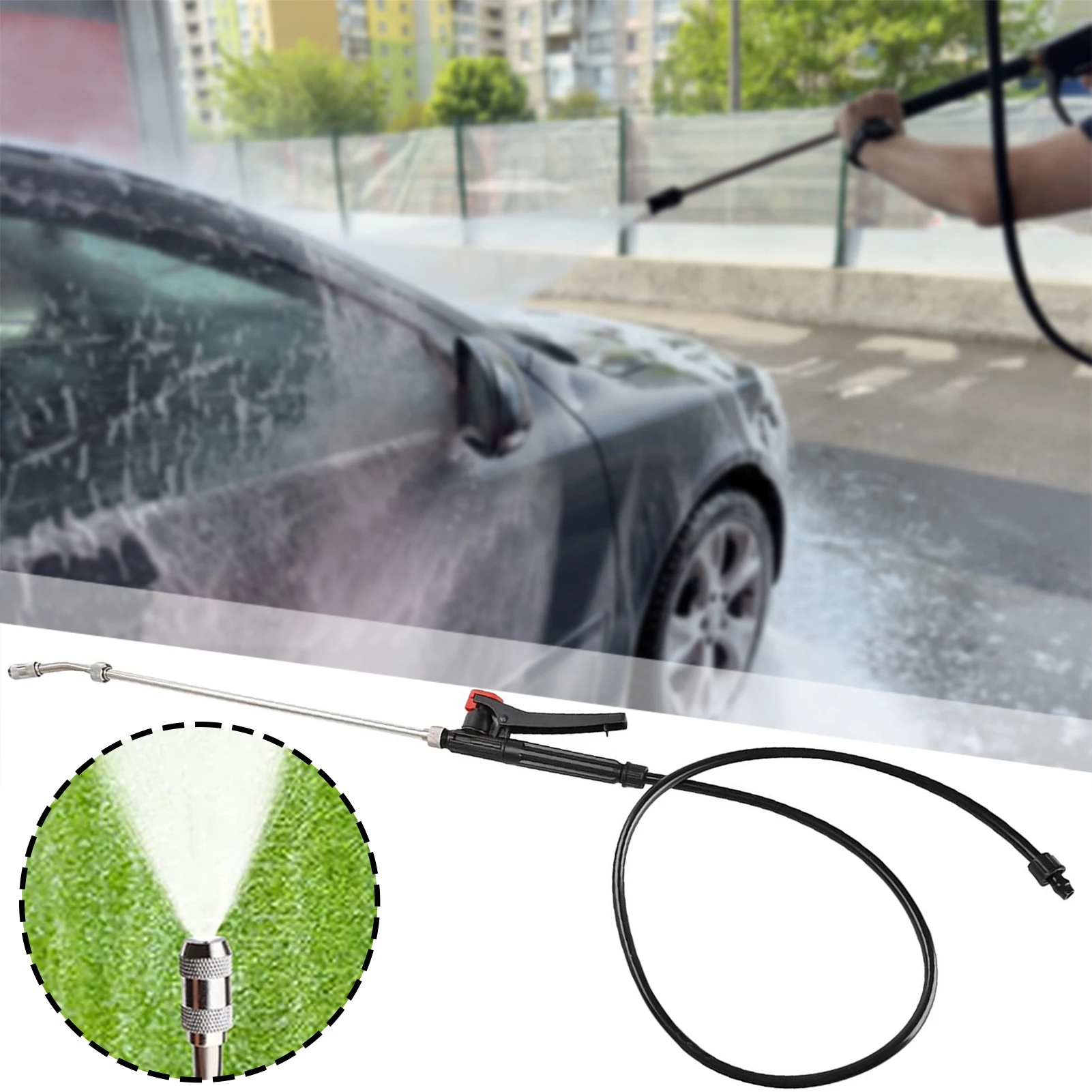 Adjustables Brass Spray Wand with Ergonomic Hose Adaptable Spray Settings Universal Sprayers Wand Replacement for Garden Hose
Adjustables Brass Spray Wand with Ergonomic Hose Adaptable Spray Settings Universal Sprayers Wand Replacement for Garden Hose