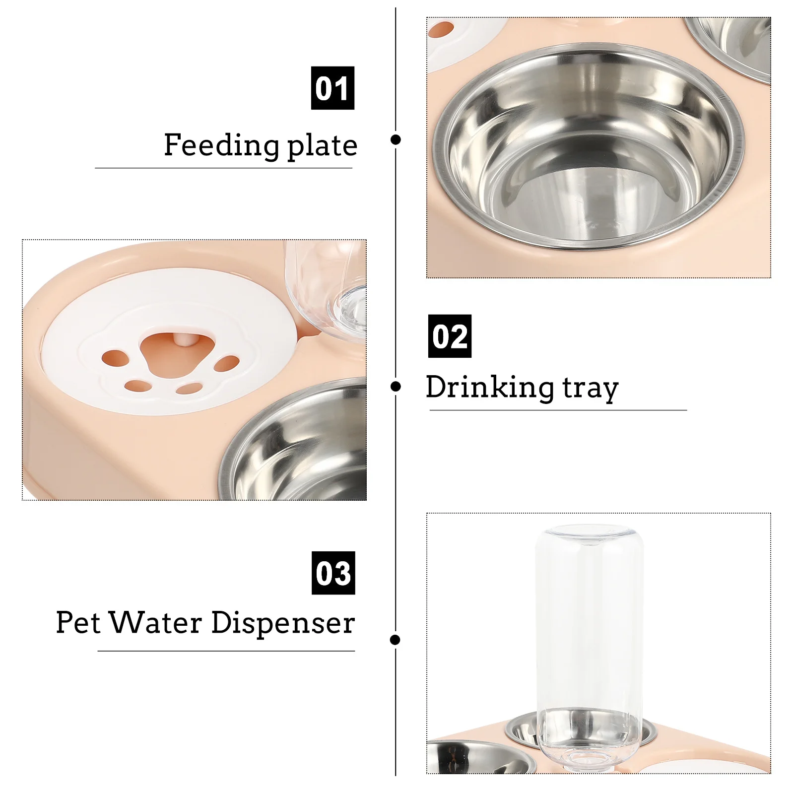 Pet Water Dispenser Automatic Cat Dog 500ml Stainless Steel Feeding Bowl Water Bottle Sink Divider Durable Pet Feeding Bottle
Pet Water Dispenser Automatic Cat Dog 500ml Stainless Steel Feeding Bowl Water Bottle Sink Divider Durable Pet Feeding Bottle
