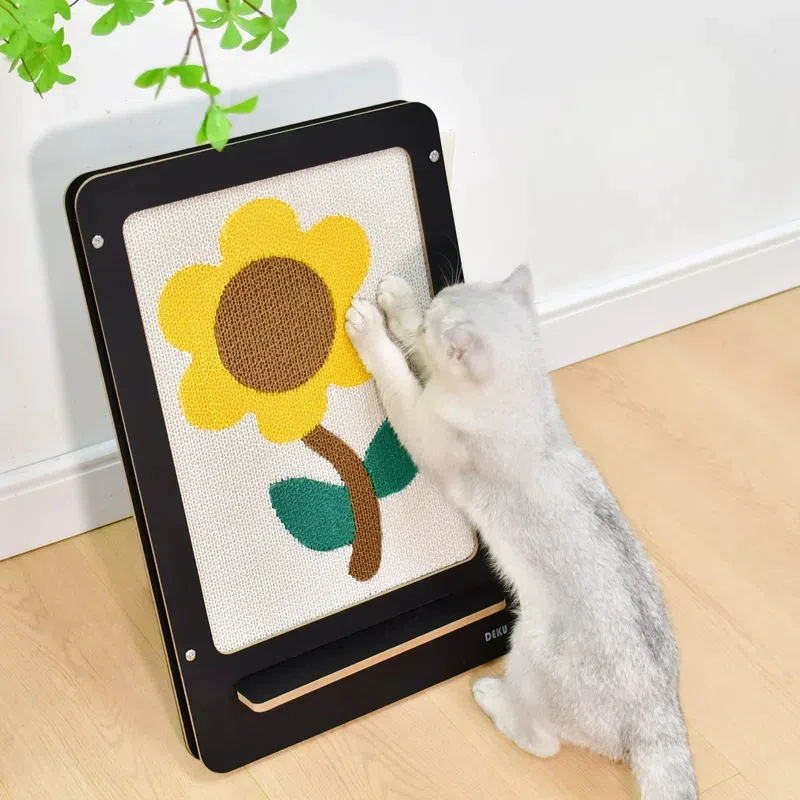 Sunflower pattern cat scratcher Vertical scratcher board cat corrugated scratching pad decoration
Sunflower pattern cat scratcher Vertical scratcher board cat corrugated scratching pad decoration