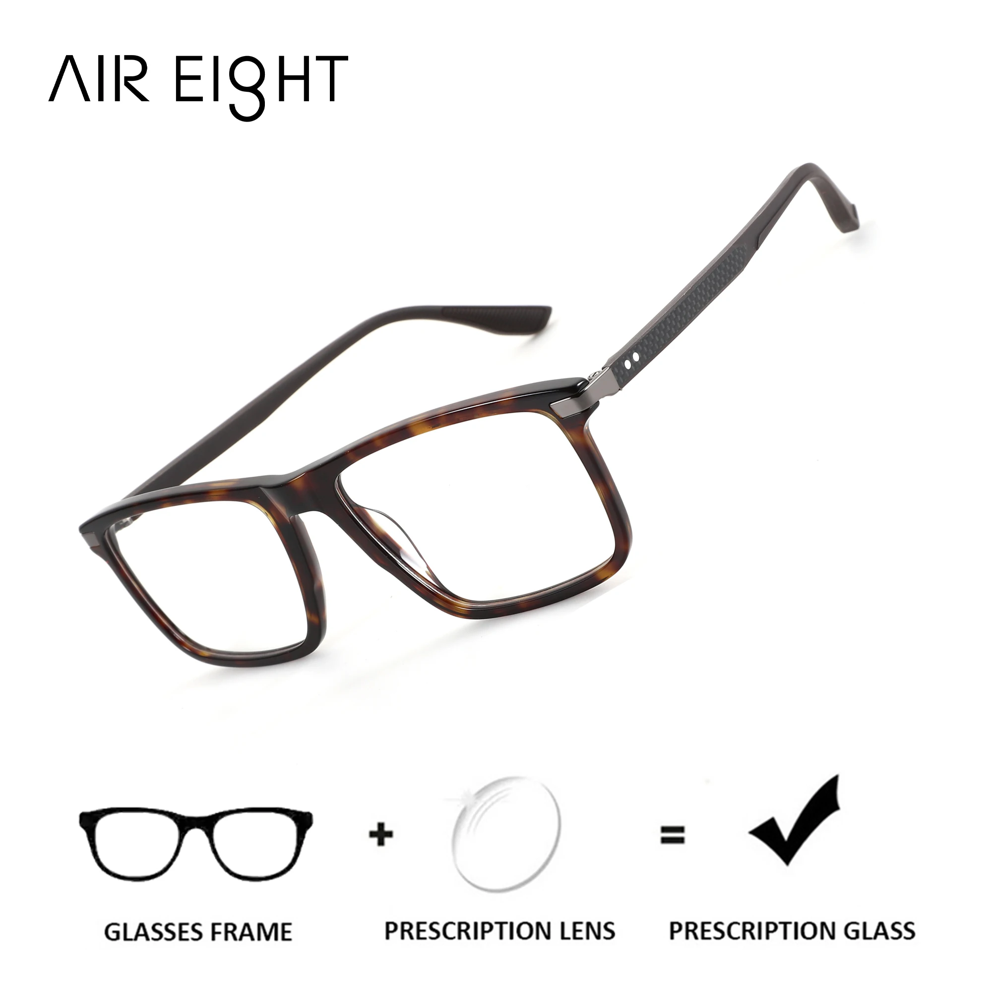 AIREIGHT Square Acetate Prescription Glasses For Men Blue Light Photochromic Custom Lenses Progressive Optical Eyewear
AIREIGHT Square Acetate Prescription Glasses For Men Blue Light Photochromic Custom Lenses Progressive Optical Eyewear