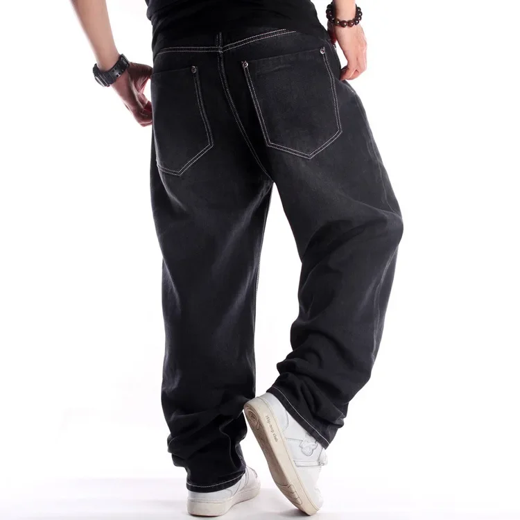 Men Baggy Jeans Hip-hop Skateboard Loose Jeans Street Dance Hip Hop Rap Male Pants Black Oversized Trouses Y2k Streetwear
Men Baggy Jeans Hip-hop Skateboard Loose Jeans Street Dance Hip Hop Rap Male Pants Black Oversized Trouses Y2k Streetwear