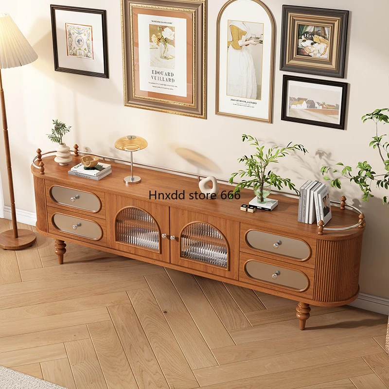 Cherry wood medieval Roman column Changhong glass Nordic light luxury floor cabinet
Cherry wood medieval Roman column Changhong glass Nordic light luxury floor cabinet