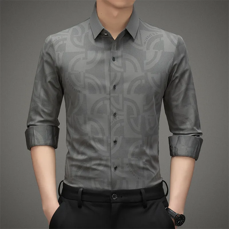 Men's Long Sleeves Shirt Non-iron Anti-wrinkle Men Business Self-cultivation Casual Solid Social Tops Spring and Summer Clothing
Men's Long Sleeves Shirt Non-iron Anti-wrinkle Men Business Self-cultivation Casual Solid Social Tops Spring and Summer Clothing