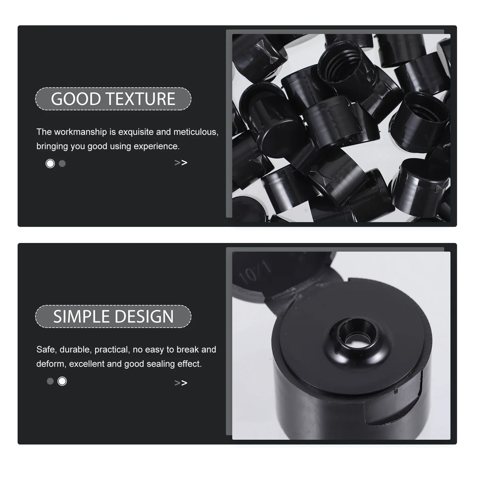 50pcs Sports Pull Cover 28mm Black Glossy for Bottles Durable Reusable Leak Proof Plastic Cap 410 Size
50pcs Sports Pull Cover 28mm Black Glossy for Bottles Durable Reusable Leak Proof Plastic Cap 410 Size