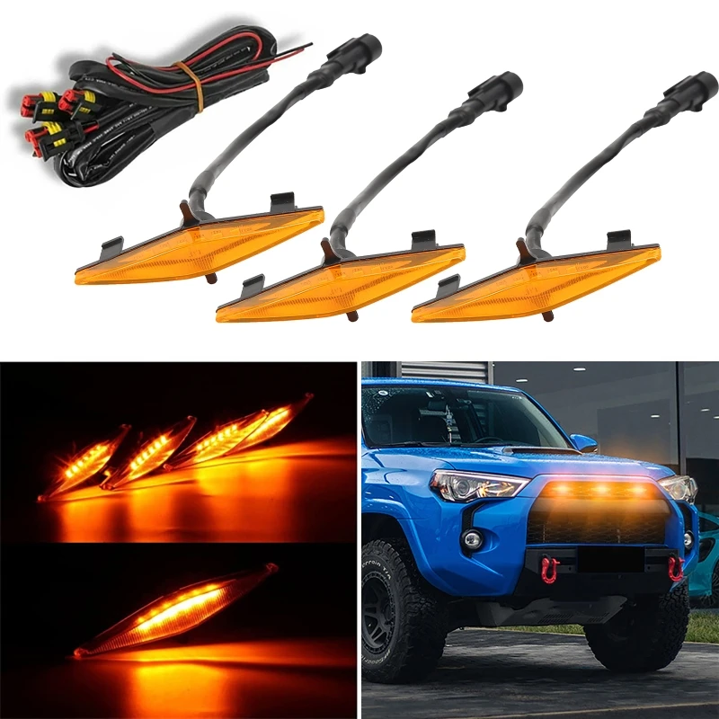 6LEDs Car Grille LED Light Wire Harness Modified Vehicle Daytime Running Lights Fog Lamp For TOYOTA 4RUNNER 2014-2019
6LEDs Car Grille LED Light Wire Harness Modified Vehicle Daytime Running Lights Fog Lamp For TOYOTA 4RUNNER 2014-2019
