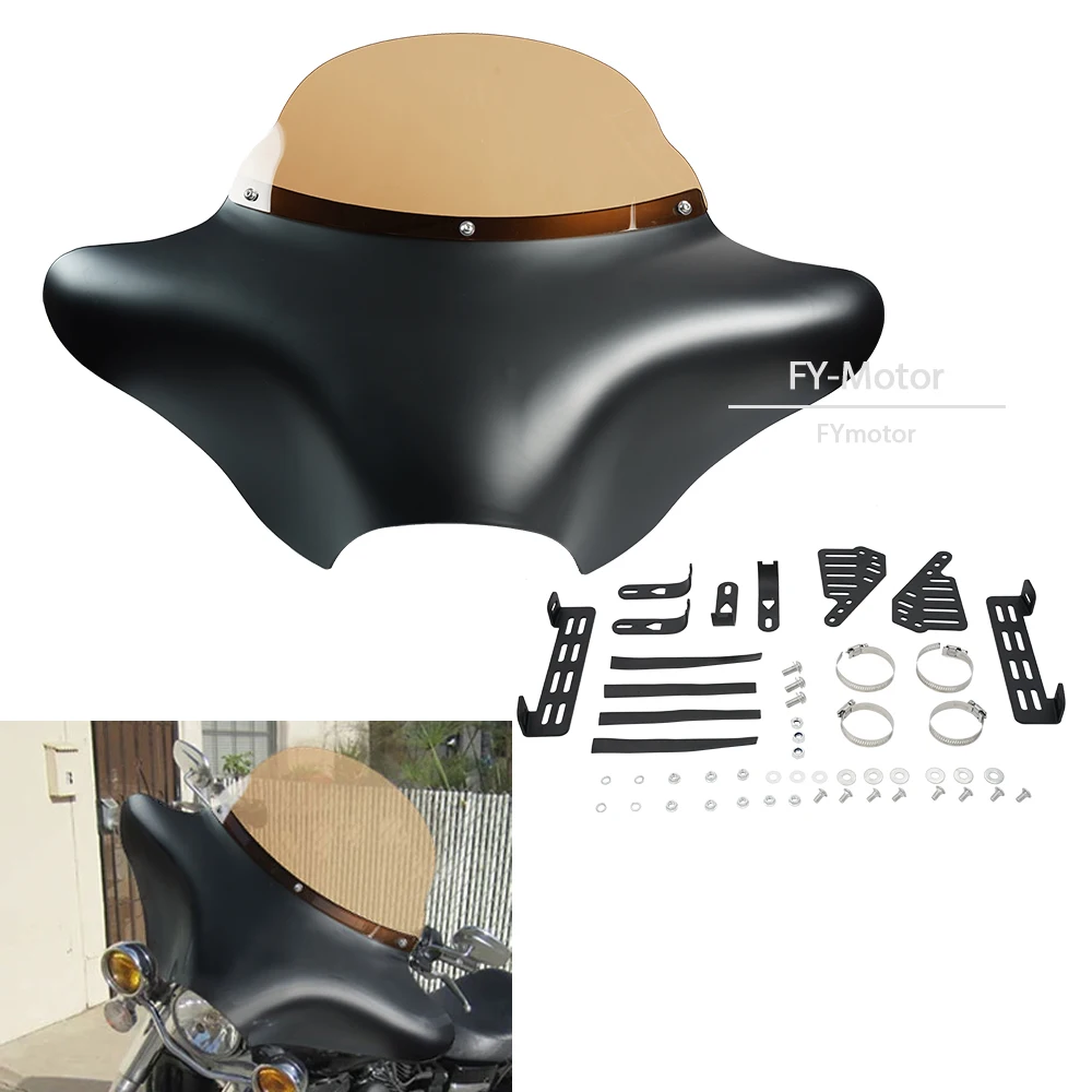Motorcycle Windshield Batwing Style Headlight Cover Fit For Harley Road King Softail Honda VT Yamaha XVS Suzuki VL 1990-2020
Motorcycle Windshield Batwing Style Headlight Cover Fit For Harley Road King Softail Honda VT Yamaha XVS Suzuki VL 1990-2020