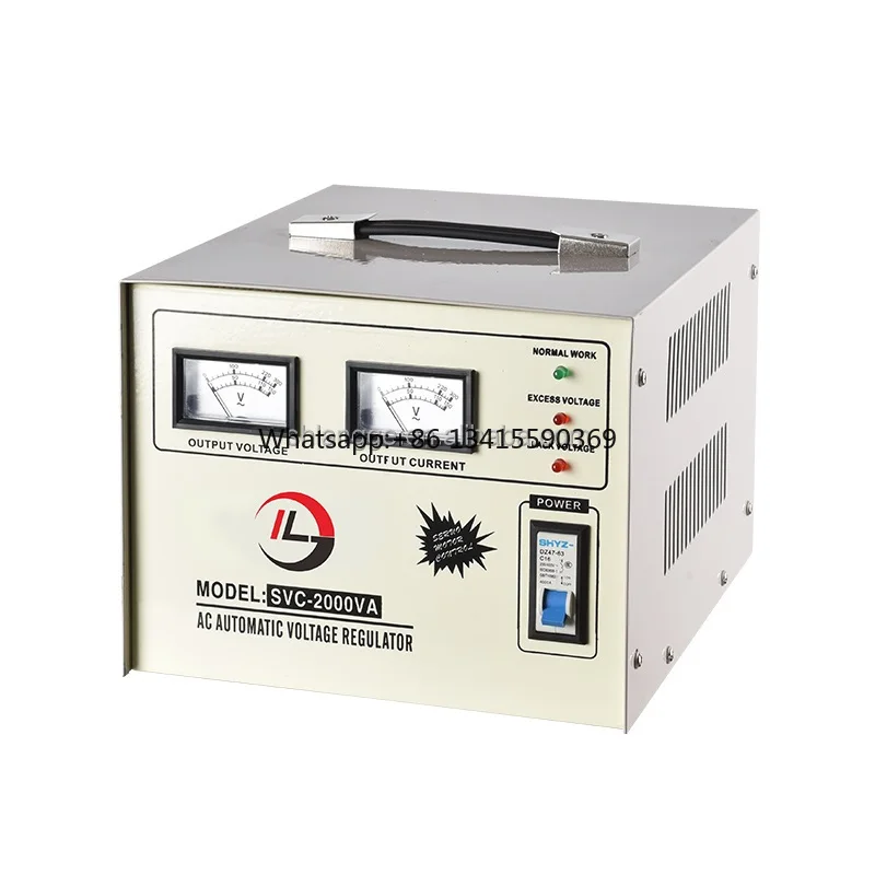 SVC-2000VA New Philippines Servo motor regulator voltage 220v 20000 watt automatic voltage regulator
SVC-2000VA New Philippines Servo motor regulator voltage 220v 20000 watt automatic voltage regulator