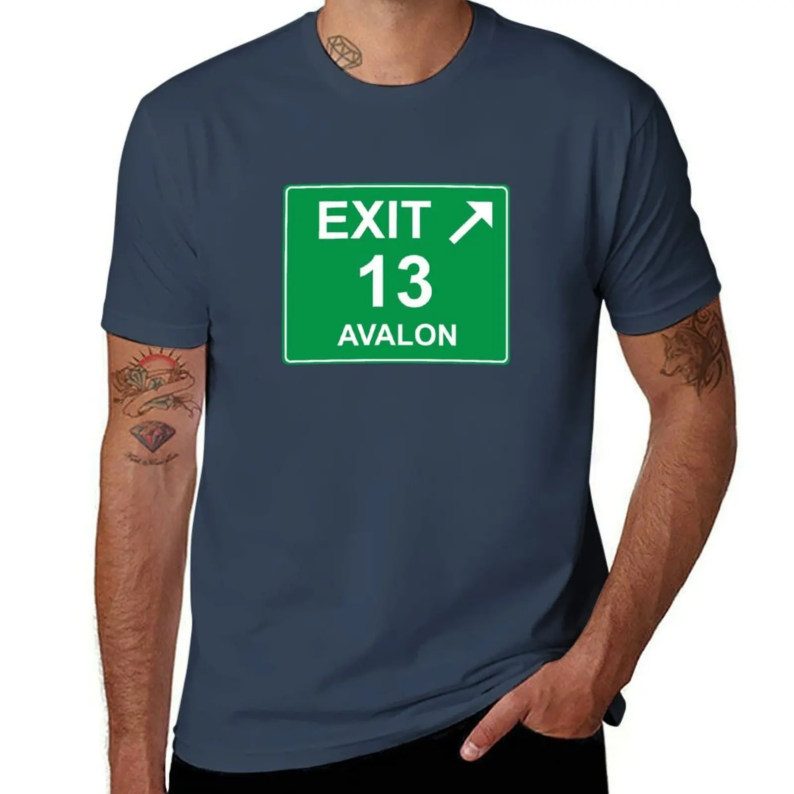 Exit 13 - Avalon Exit Sign T-Shirt t shirts for man cotton soft man t shirts graphic t shirt man cotton T-Shirt
Exit 13 - Avalon Exit Sign T-Shirt t shirts for man cotton soft man t shirts graphic t shirt man cotton T-Shirt