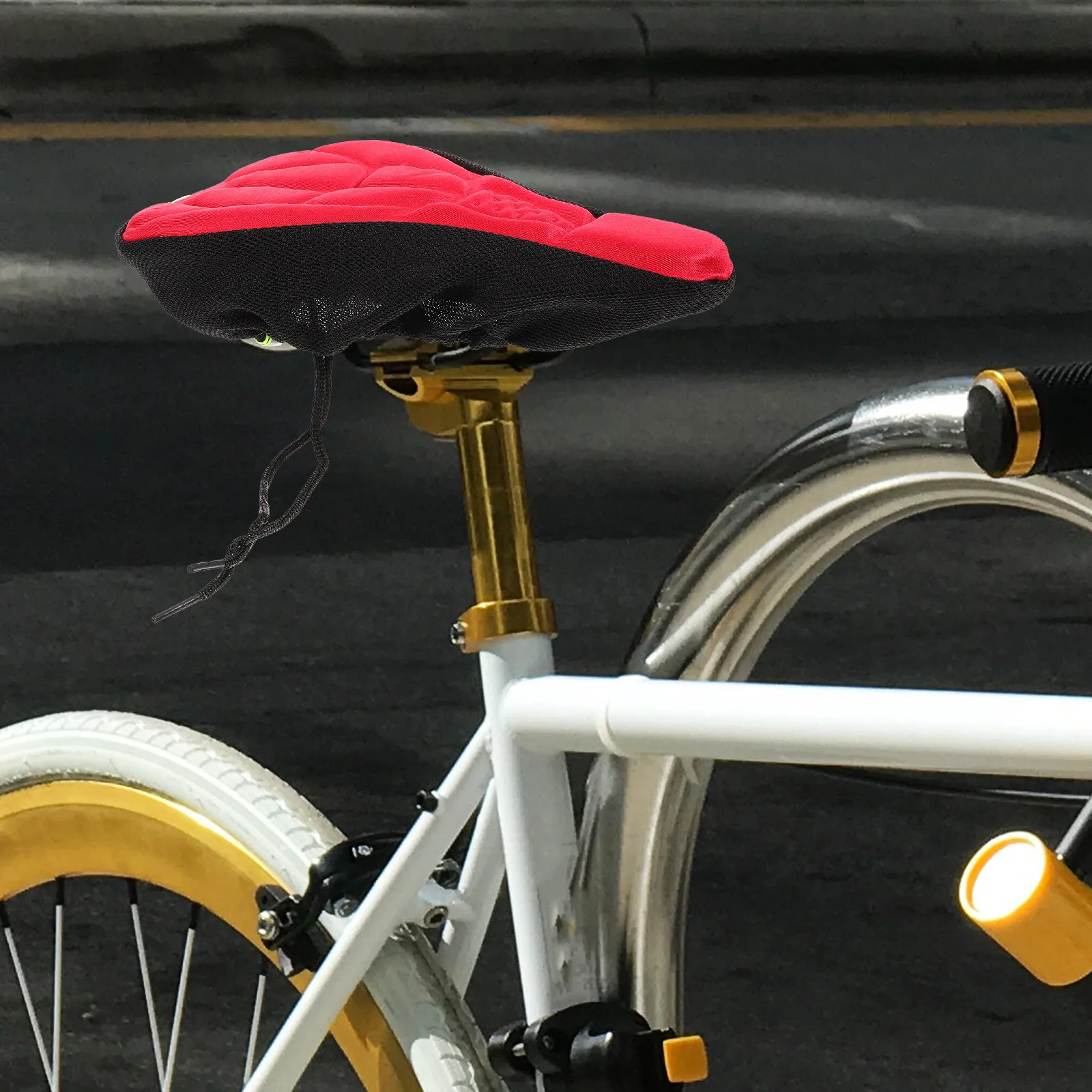 Thickened Silicone Bike Saddle Cover Universal Size Mountain Bike Seat Cushion Quick Install Adjustable Breathable Comfortable
Thickened Silicone Bike Saddle Cover Universal Size Mountain Bike Seat Cushion Quick Install Adjustable Breathable Comfortable