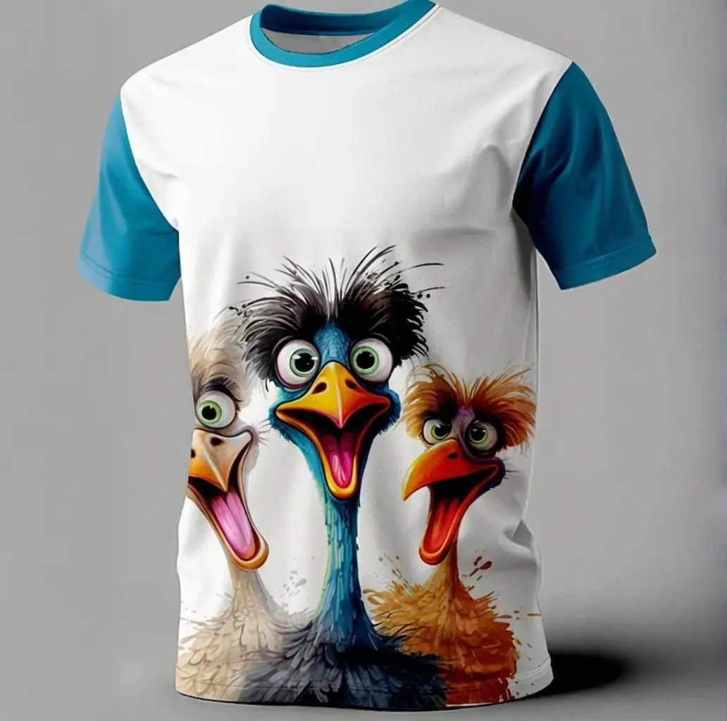 Funny men's T-shirt summer outdoor leisure round neck short sleeve top 3D animal stereo printing Oversize men's clothing
Funny men's T-shirt summer outdoor leisure round neck short sleeve top 3D animal stereo printing Oversize men's clothing