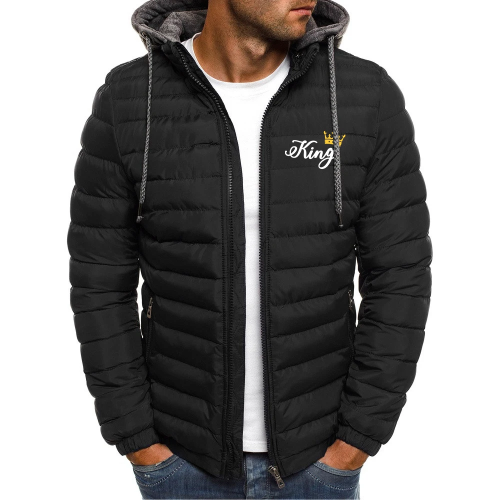 2024 Men Printing New King Queen Lovers Couples Autumn and Winter Popular Patchwork Cotton-padded Jacket Hooded Coats Tops
2024 Men Printing New King Queen Lovers Couples Autumn and Winter Popular Patchwork Cotton-padded Jacket Hooded Coats Tops