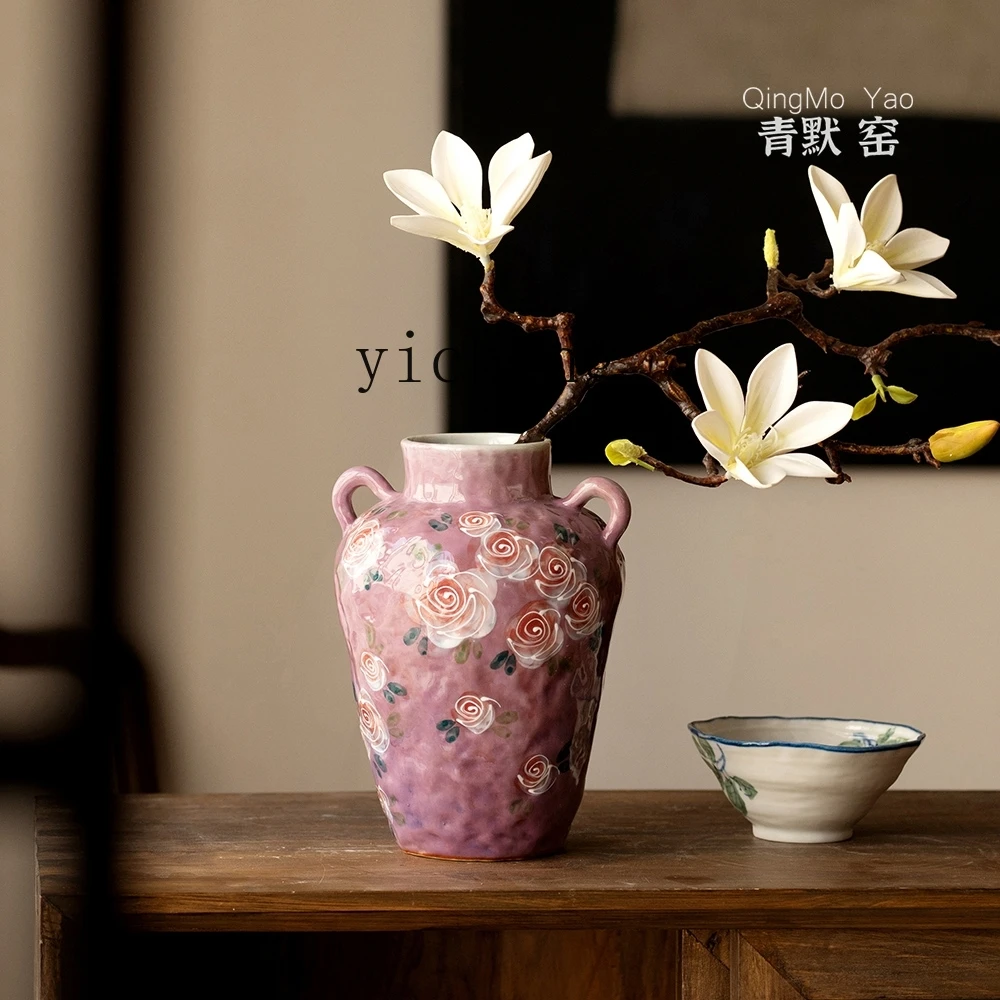 ZYA Original Hand-painted Underglaze Artistic Retro Rose Vase Homestay Hydroponic Flower Pot Purple Fairy
ZYA Original Hand-painted Underglaze Artistic Retro Rose Vase Homestay Hydroponic Flower Pot Purple Fairy