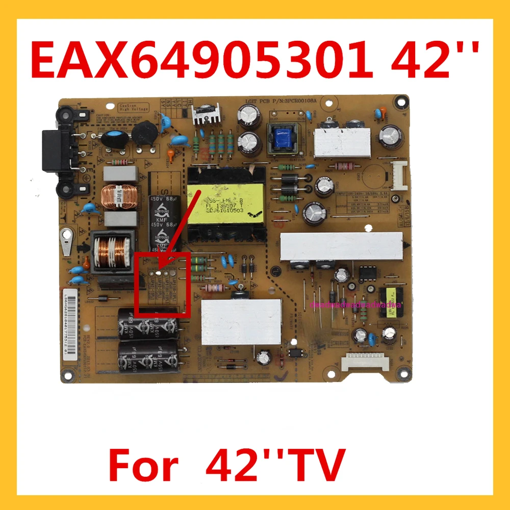 EAX64905301 LGP42-13PL1 for 42'' TV Power Board Original Power Supply Board Accessories
EAX64905301 LGP42-13PL1 for 42'' TV Power Board Original Power Supply Board Accessories