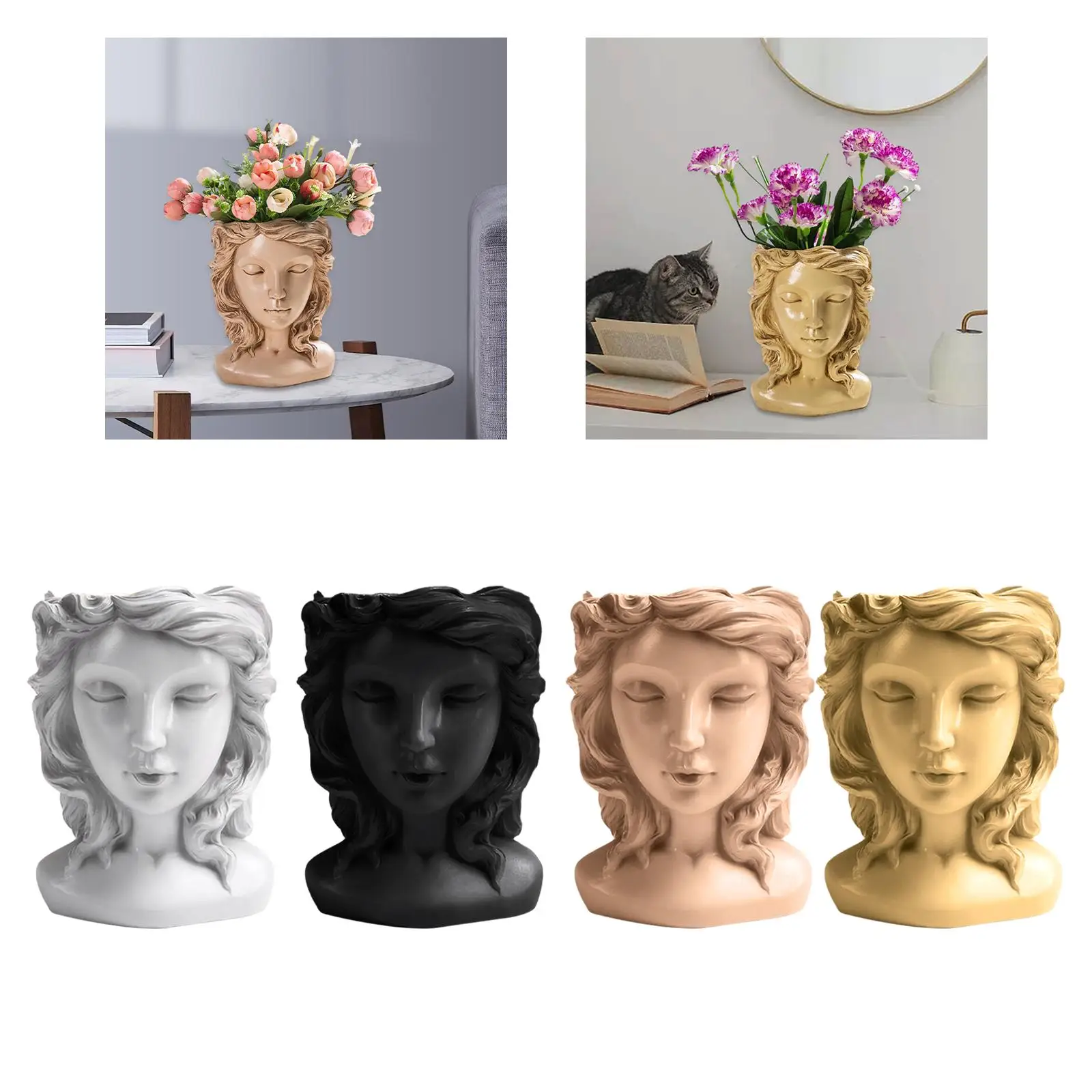 Head Planter Resin Resin Head Planter Pot for Balcony Office Porch
Head Planter Resin Resin Head Planter Pot for Balcony Office Porch