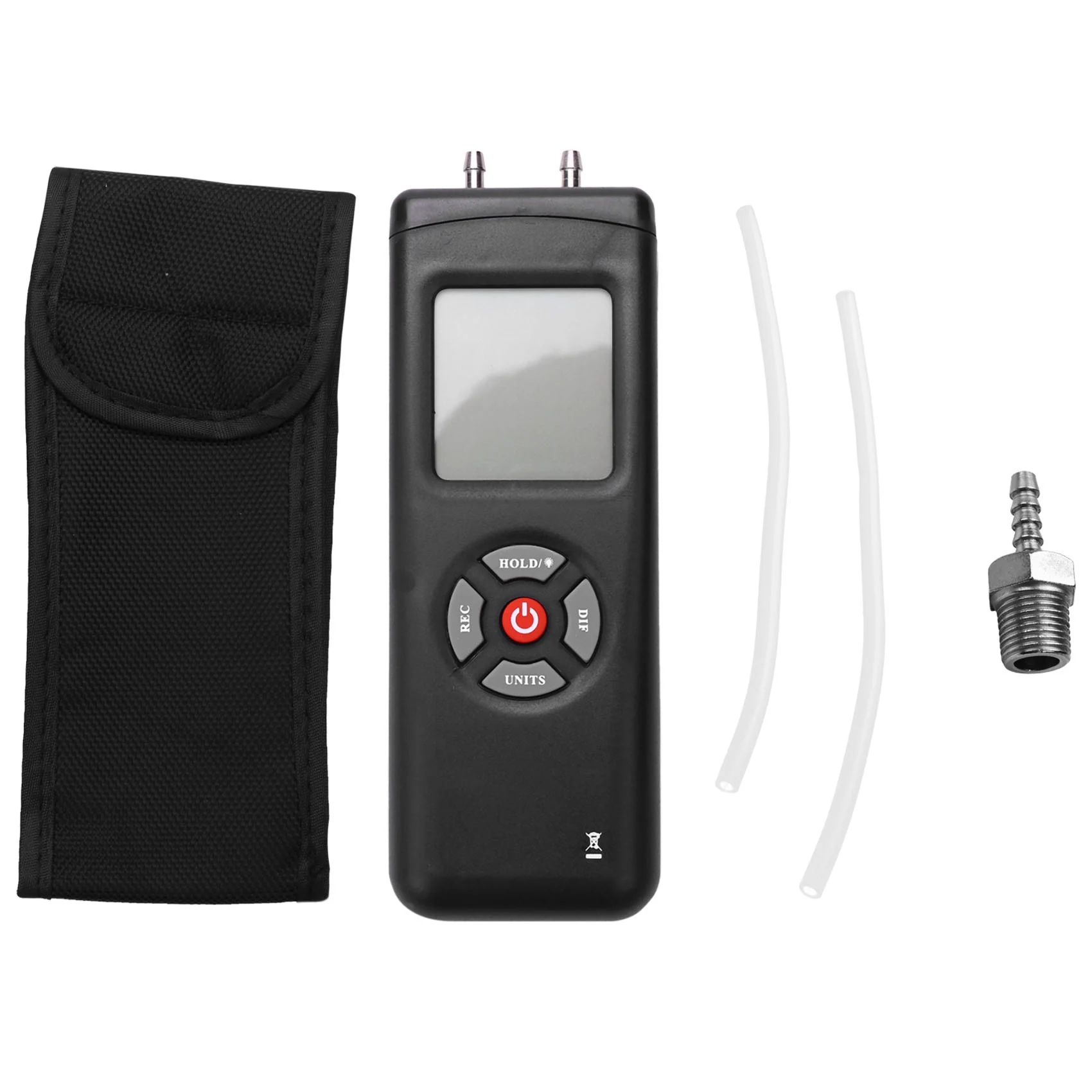 Manometer Digital Portable Handheld Air Vacuum Gas Pressure Gauge Meter with Backlight 11 Units +/- 13.78KPa +/- 2PSI
Manometer Digital Portable Handheld Air Vacuum Gas Pressure Gauge Meter with Backlight 11 Units +/- 13.78KPa +/- 2PSI