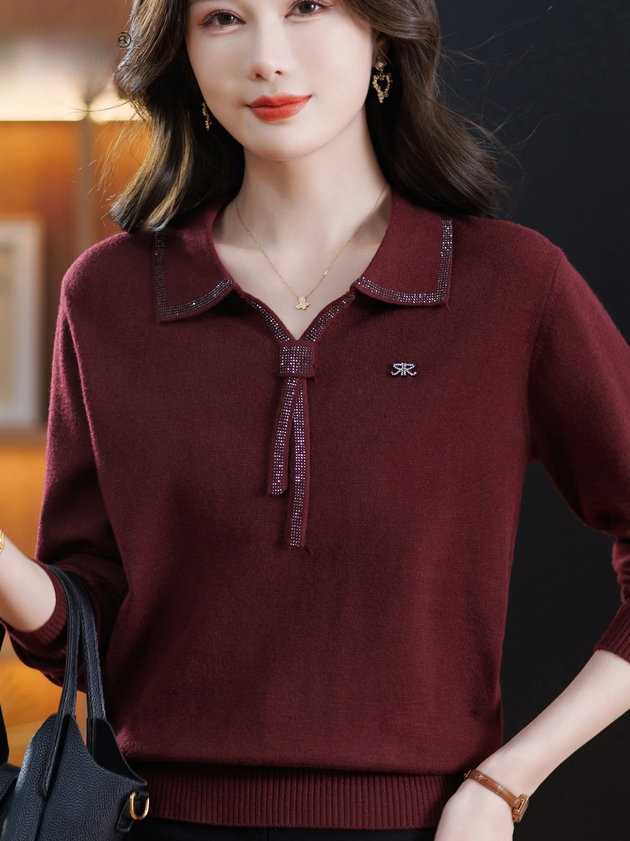 Повседневный вязаный длинный свободный топ све для пожилых женщин с жемчужным воротником, осенний новый теплый легкий легкий легко чистится
Повседневный вязаный длинный свободный топ све для пожилых женщин с жемчужным воротником, осенний новый теплый легкий легкий легко чистится