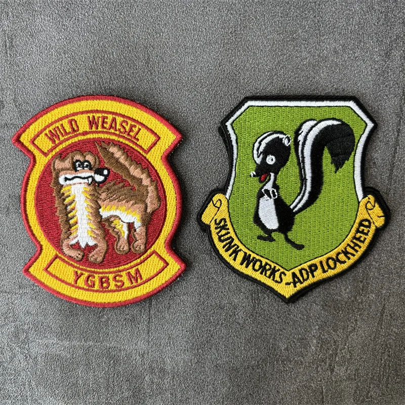 Wild Weasel YGBSM Embroidery Patch on Clothes Military Morale Badge Hook Loop Squirrel Tactical Patches Backpack Stickers
Wild Weasel YGBSM Embroidery Patch on Clothes Military Morale Badge Hook Loop Squirrel Tactical Patches Backpack Stickers