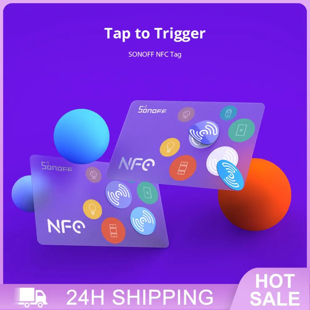 SONOFF NFC Tag 215 Chip 540 Bytes Smart Tags Automation Shortcuts Tap To Trigger Smart Scene Compatible With NFC-enabled Phones
SONOFF NFC Tag 215 Chip 540 Bytes Smart Tags Automation Shortcuts Tap To Trigger Smart Scene Compatible With NFC-enabled Phones