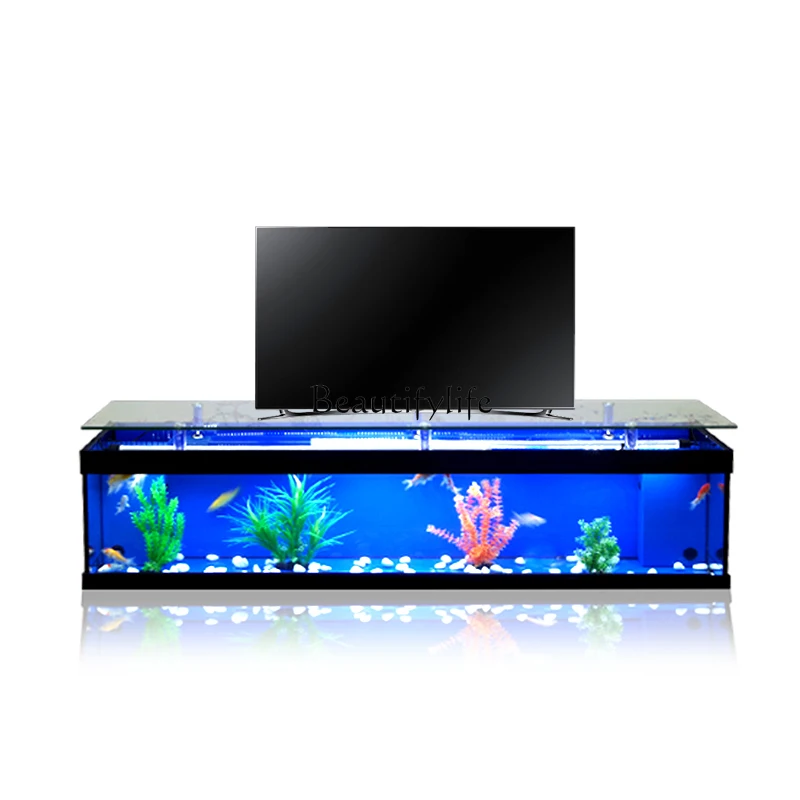 Customized modern fashion novel simple glass simple European TV cabinet combination fish tank
Customized modern fashion novel simple glass simple European TV cabinet combination fish tank