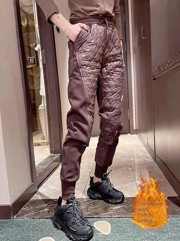 High Waist Thiened Fce Lined Cotton Pants Long Lantern Pants Windproof Warm Outerwear Trousers Slimming Versatile Loose Fit
High Waist Thiened Fce Lined Cotton Pants Long Lantern Pants Windproof Warm Outerwear Trousers Slimming Versatile Loose Fit