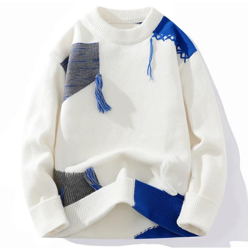 Color Matching Sweater Men Autumn Winter Thick Warm Knit Base Shirt Youth Fashion Brand Loose Line Men's Home Wear Warm Pajamas
Color Matching Sweater Men Autumn Winter Thick Warm Knit Base Shirt Youth Fashion Brand Loose Line Men's Home Wear Warm Pajamas