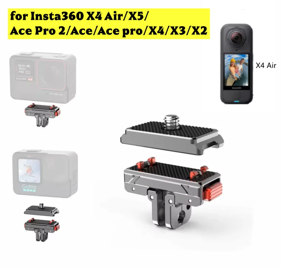 HOT Magnetic Quick Release Adapter Base for Gopro 12 Insta360 X4 Air/X5/X4 X3 Ace/Ace Pro 2 ONE X2 Action Camera Tripod Adapter
HOT Magnetic Quick Release Adapter Base for Gopro 12 Insta360 X4 Air/X5/X4 X3 Ace/Ace Pro 2 ONE X2 Action Camera Tripod Adapter