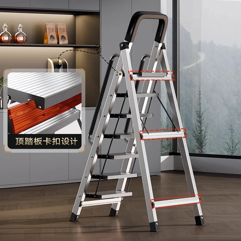 Thickened stainless steel ladder Household folding herringbone ladder Multifunctional Indoor and outdoor stairs Climbing
Thickened stainless steel ladder Household folding herringbone ladder Multifunctional Indoor and outdoor stairs Climbing