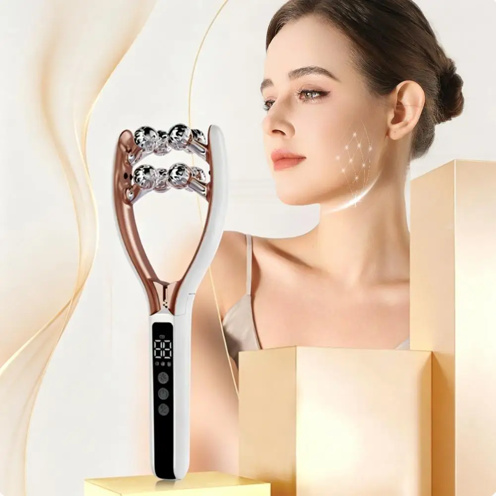 V-shaped Smooth Neck Vibration Massager Electric Lifting Roller Beauty Instrument Intelligent Portable Face Slimming Instrument
V-shaped Smooth Neck Vibration Massager Electric Lifting Roller Beauty Instrument Intelligent Portable Face Slimming Instrument