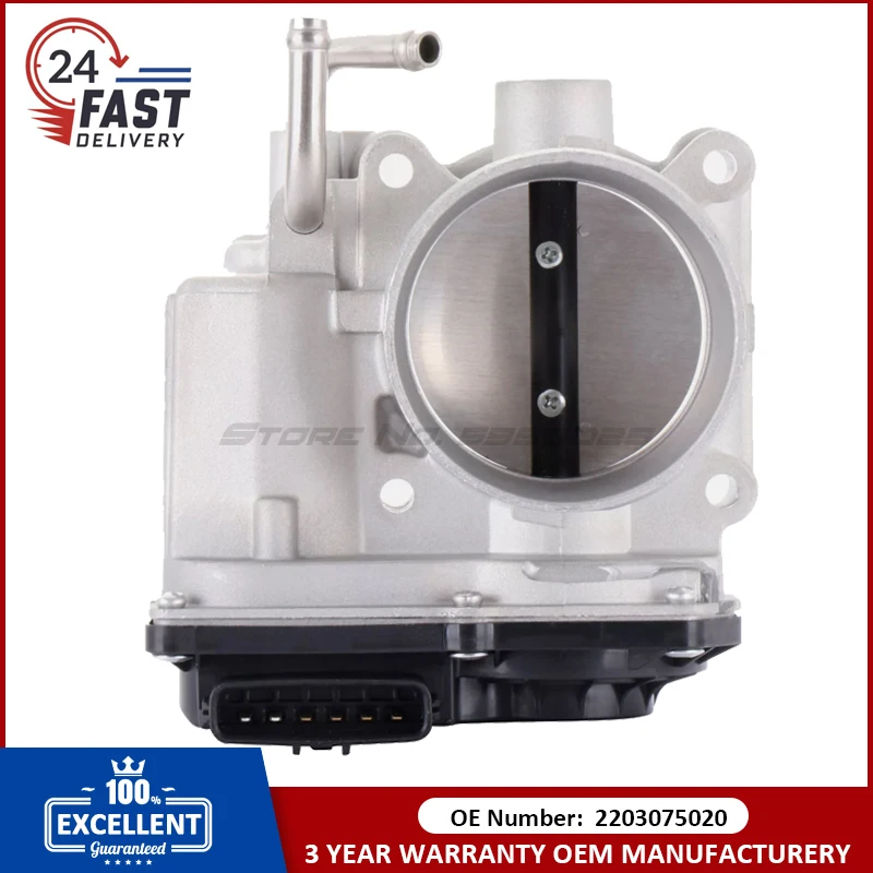 60mm Aluminum Throttle Body Assembly OE 220300C020 2203075020 for Toyota 4Runner 2010 Tacoma 2005-2016 2.7L Camry 2.4L Lexus
60mm Aluminum Throttle Body Assembly OE 220300C020 2203075020 for Toyota 4Runner 2010 Tacoma 2005-2016 2.7L Camry 2.4L Lexus