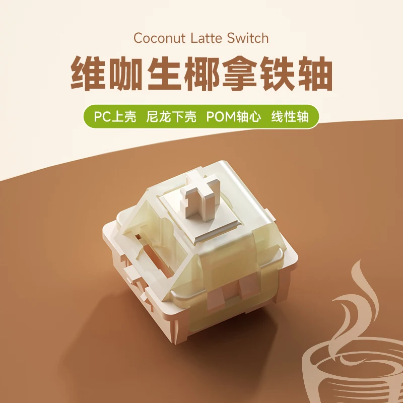 Custom Weikav Coconut Latte HiFi Linear Mechanical Switch Mahjong Sound POM PC for Gaming Keyboard DIY Accessory Gift
Custom Weikav Coconut Latte HiFi Linear Mechanical Switch Mahjong Sound POM PC for Gaming Keyboard DIY Accessory Gift