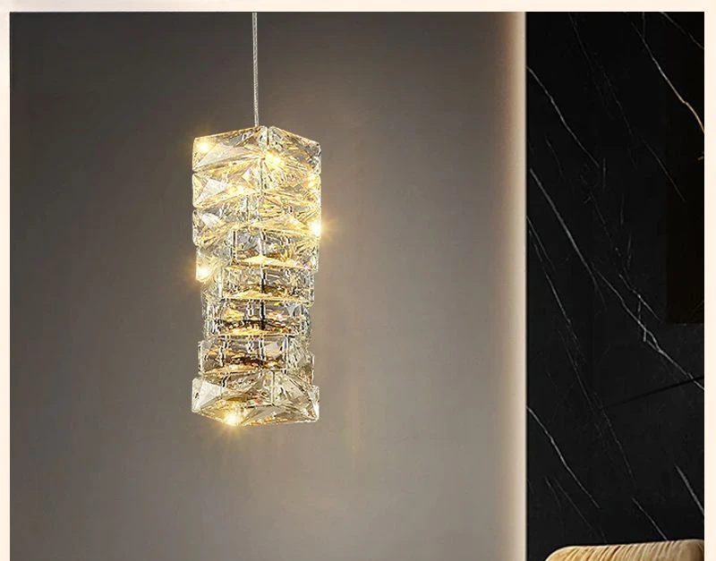 Modern Clear Crystal LED Pendant Lights For Dining Room Bar Shop Bedside Chrome Metal Cord Adjustable Beautiful Hang Lamp
Modern Clear Crystal LED Pendant Lights For Dining Room Bar Shop Bedside Chrome Metal Cord Adjustable Beautiful Hang Lamp