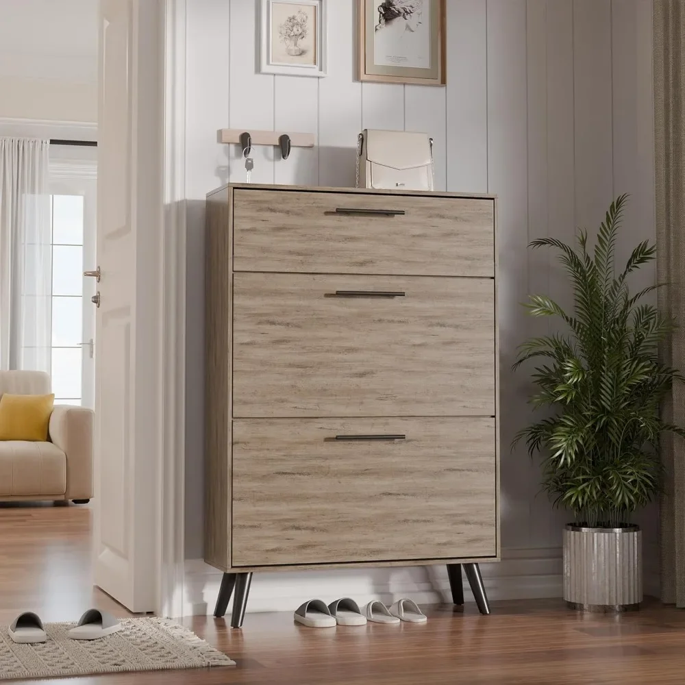 Shoe Cabinet Storage for Entryway, Shoe Organizer with 2 Flip Drawers, Hidden Shoe Cabinet, Slim Enclosed Shoes Rack
Shoe Cabinet Storage for Entryway, Shoe Organizer with 2 Flip Drawers, Hidden Shoe Cabinet, Slim Enclosed Shoes Rack