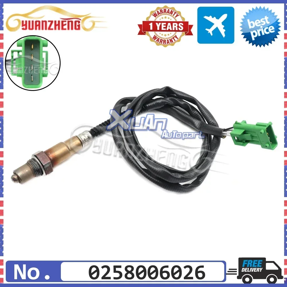 NEW Air Fuel Ratio Lambda O2 Oxygen Sensor 0258006026 628HQ For Peugeot 206 306
NEW Air Fuel Ratio Lambda O2 Oxygen Sensor 0258006026 628HQ For Peugeot 206 306